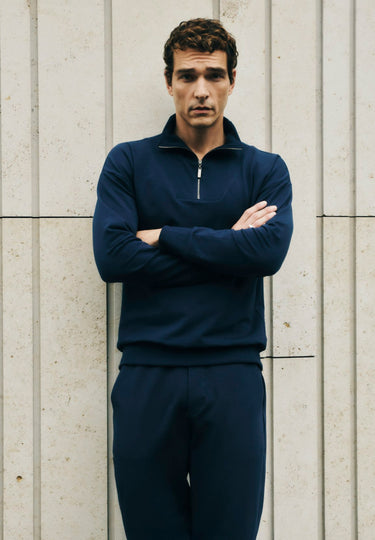 Natural Living Organic Cotton French Terry Sweatshirt | Deep Navy 75775-1610